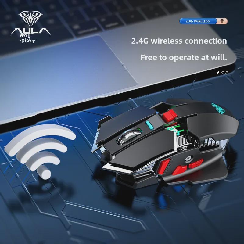 AULA Wolf Spider SC300 Wireless Gaming Mouse with Mechanical Features