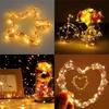 Rechargeable Copper Wire String Lights 8Lighting modes Fairy Light Timer Detachable Design for Halloween Wedding Christmas Decor