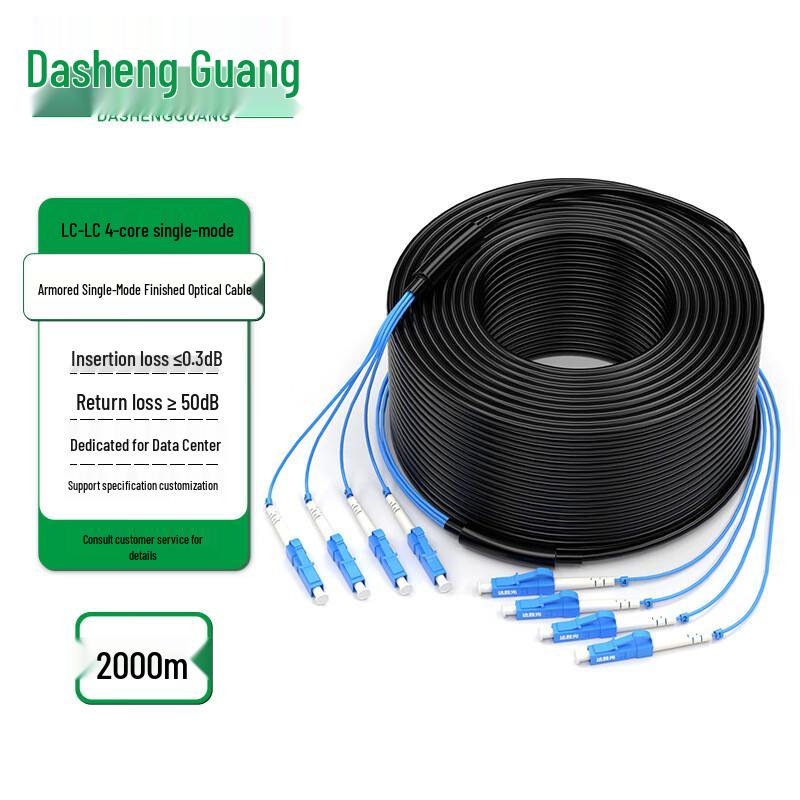 Dasheng Optic Outdoor Armored Single-mode LC-LC Fiber Optic Cable