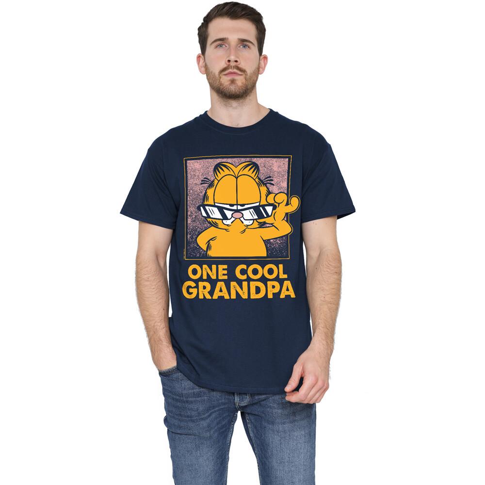 Garfield Father S Day One Cool Grandpa T-Shirt S-5XL Navy S