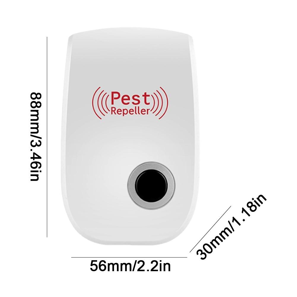 Ultrasonic Pest Repeller Electronic Repellent Plug-in Repellent Device for Mice Cockroach Spider Ant Mosquito Bug Insect