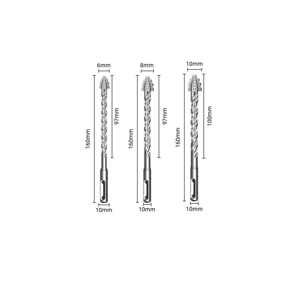 2/3/4/5Pcs Serrated Serrated Tooth Drill Bit High Hardness Tile Drill Bit  Drilling Tool