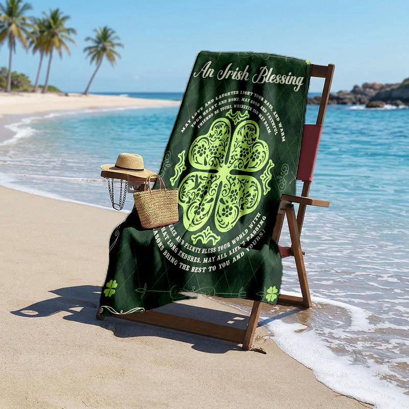 Irish Fashion Beach Towel: Ideal for Summer Adventures Soft, absorbent and quick drying suitable for swimming and bathing