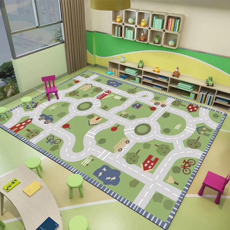 Cartoon Children Cute Room Dcor Floor Mat Non-slip Soft Carpets for Living Room Game Rugs for Bedroom Big Size Washable Carpet