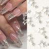 5/10PCS Pentagramm Stern Nail art Charme Glänzendes Herz Saturn Planet Strass 3D Nagel Dekoration Glitter Nagel Maniküre zubehör
