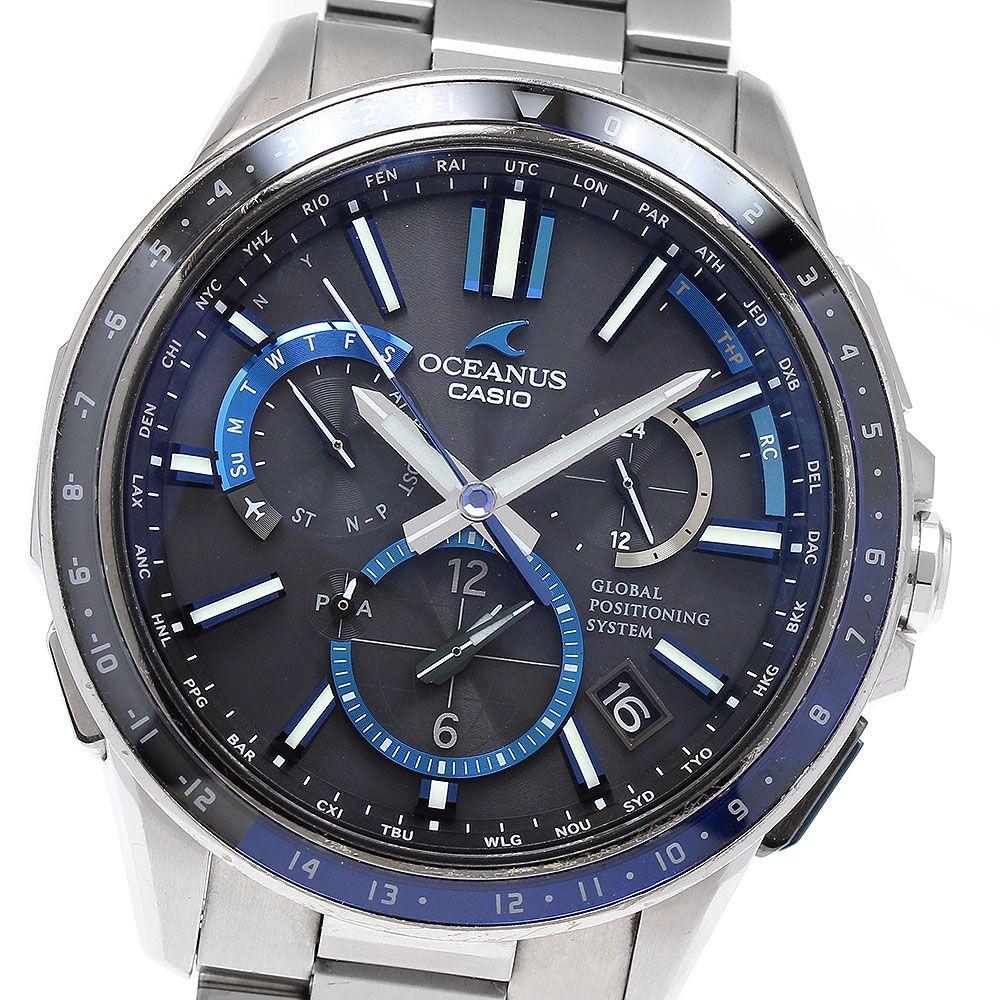 Used Casio CASIO OCW-G1100-1AJF Oceanus Solar Radio Men's With Warranty Card_900078