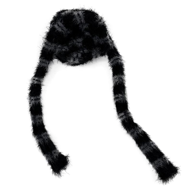 Snake Stripe Scarf Halloween Party Fancy Dress Cosplay Scarf for Women 1 черный серый