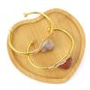 Handmade Gold Winding Natural Crystal Rough Stone Amethyst Bracelet, Bracelet Opening Adjustable B07