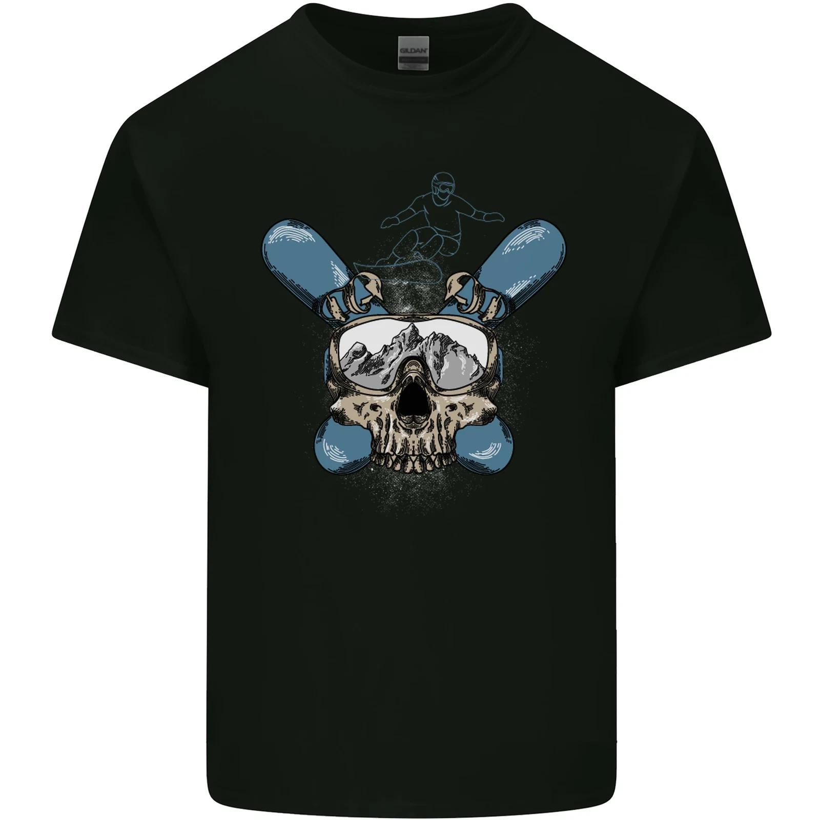Snowboard Skull Snowboarding Snowboarder Kids T-Shirt Childrens 2XL