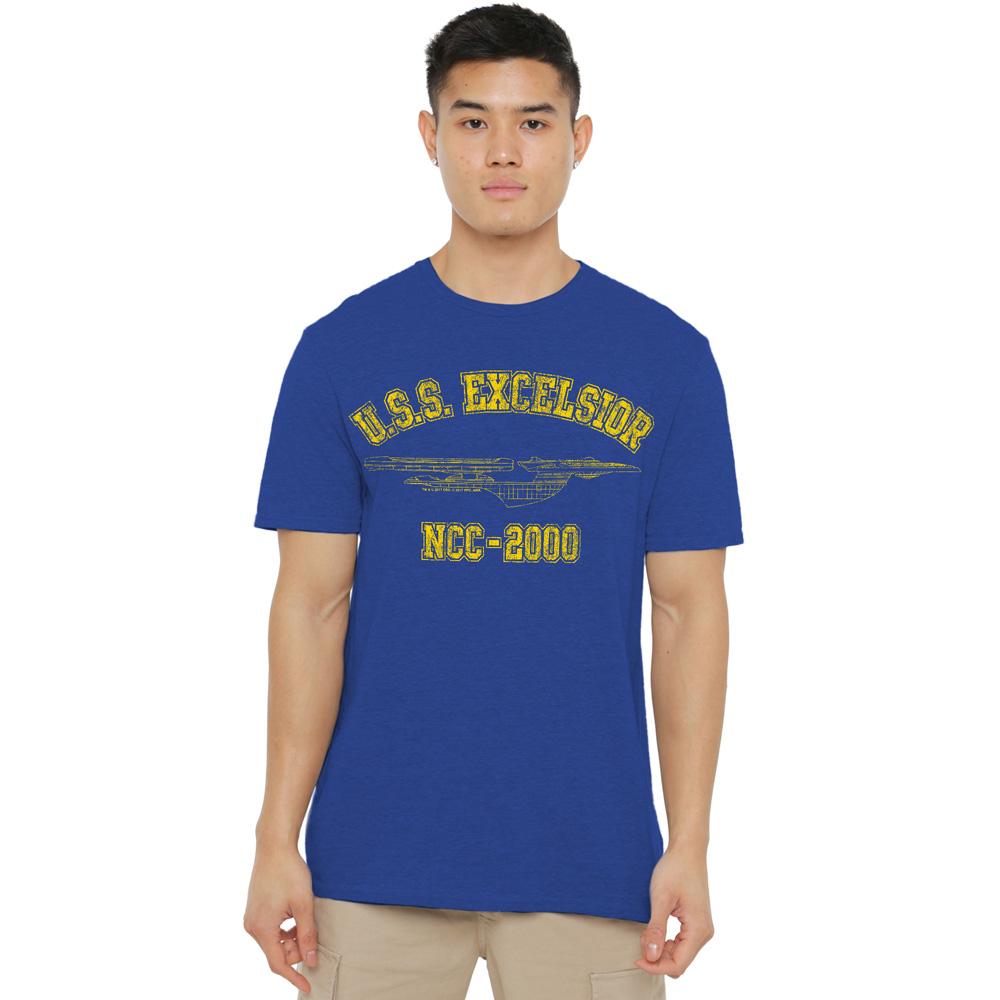 STAR TREK Unisex Adult Excelsior Athletic T-Shirt