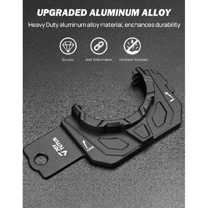 JOYTUTUS Aluminum Alloy Gas Cap Holder Compatible with 2016-2023 Tacoma 3rd Gen Fuel Cap Holder Tacoma Accessories