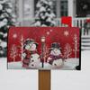 Winter Large Mailbox Cover Oversized Christmas Letter Box Cases Anti-Scratch Decorative Post Box Cover Wraps for Garden Ornament