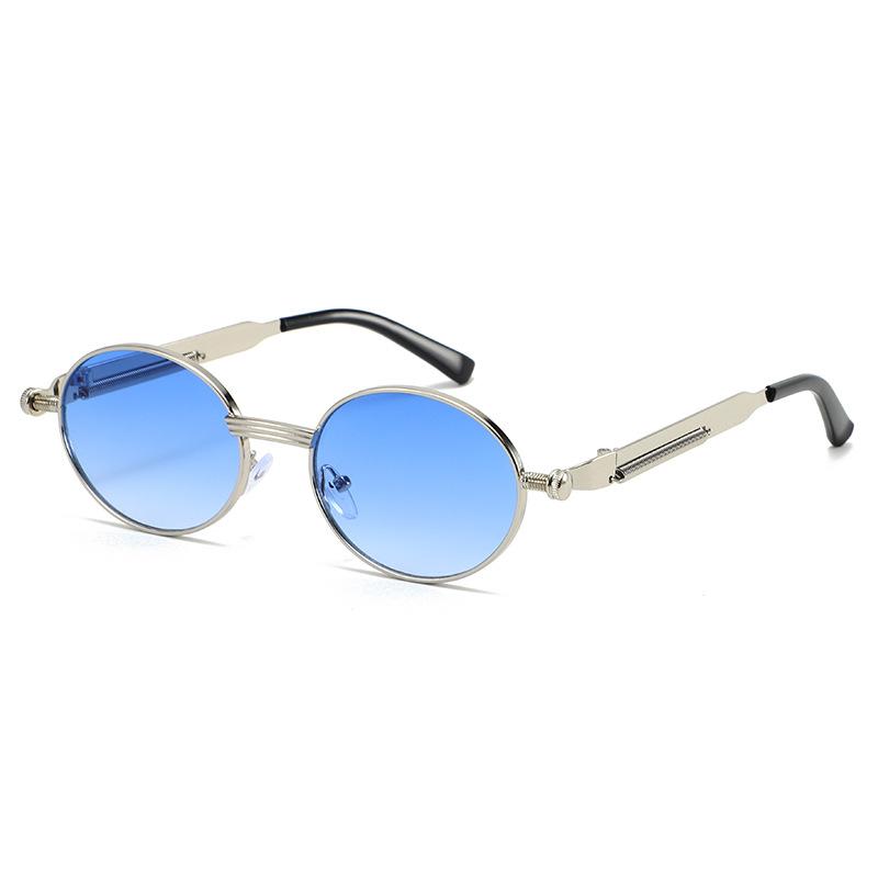 Retro Small Round Frame Personalized Sunglasses Women's Uv-protective Fashionable Party Glasses Sunglasses For The Beach 8476