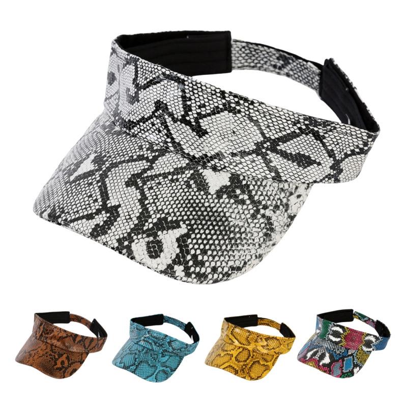 Leopard Print Cap Men'S And Women'S Empty Top Baseball Cap  Casual Outdoor Visor