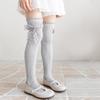 Süße Spitzenrüschen Baby Strümpfe Schleifen-Dekor Kinder Kniehoch Baumwolle Säuglinge Lange Schlauchsocken Stilvolle Strumpfwaren