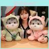 Cute Cat Pet Plush Toy Cartoon Change Rabbit Dinosaur Comfort Kid Day Gift Doll