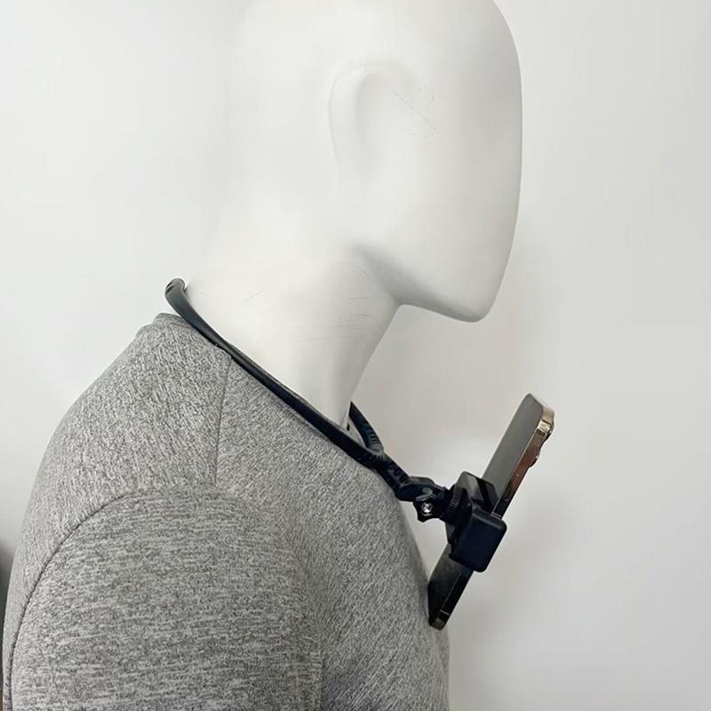 Cycling Collar Neckband Phone Live Streaming Stand Action Camera Neckband Recorder Stand