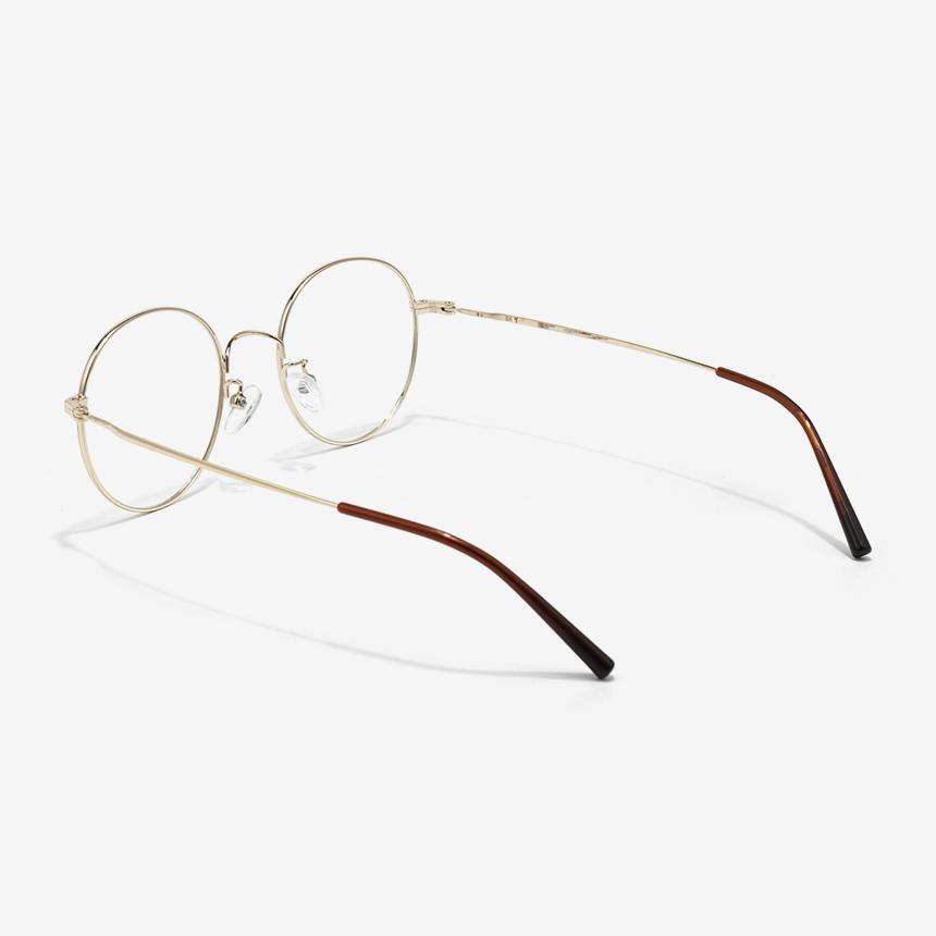 Seutailwokeu Matte Black & Gold Metal Style10 M Mbk/Gd 50Mm Stylework Eyeglass Frames