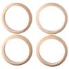 4pcs Wood Bangles 3.4 x 1 Inch Unfinished Wood Bangle Round Circle Blank Bangle Wooden Natural Wooden Circles DIY Craft Making