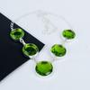 Beautiful Peridot Gemstone Handmade 925 Sterling Silver Necklace, Peridot  Silver Necklace For Wife, Unisex Necklace Wadding Gift