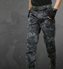 GUN FREAK Tactical Pants, Honeycomb Camouflage Combat Pants for Military and Airsoft (Typhon Black (Button), Size 34)