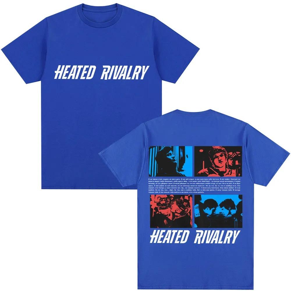 

Cozy Cotton Oversized Casual T Shirt Heated Rivalry Graphic Vintage T Shirts Unisex Women Fashion TV Series Hockey RoUnisexce T-shirt 4XL