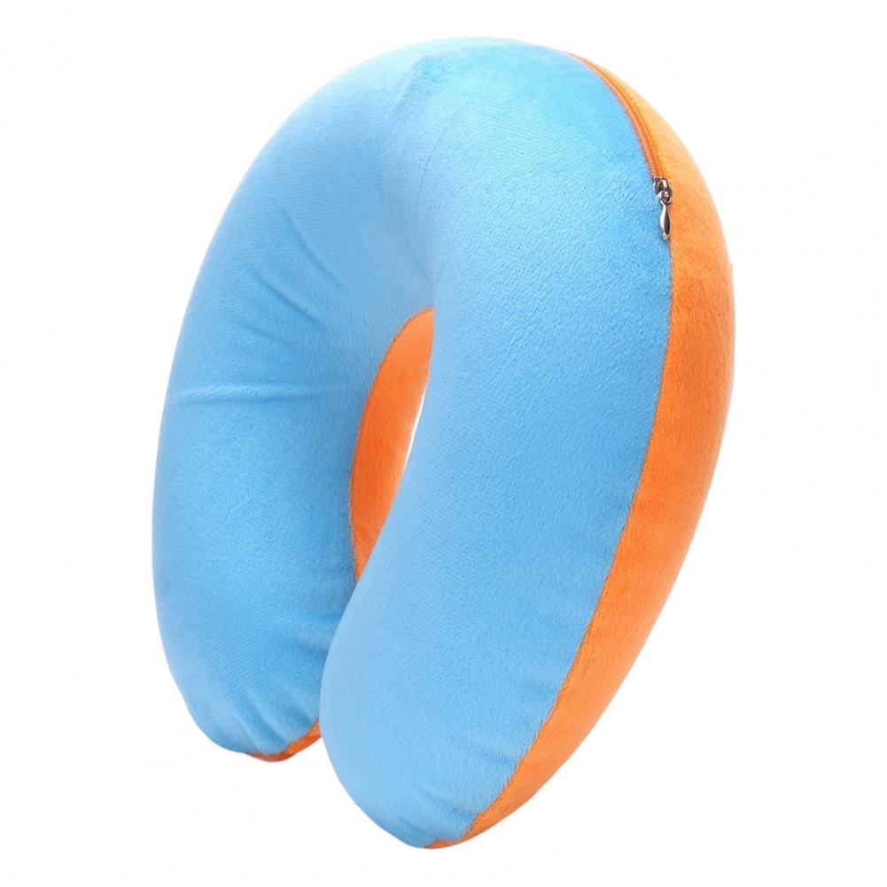 U-shaped Neck Pillow Inflatable Memory Foam Fatigue Relief Travel Pillow Flight Headrest Sleep U-shaped Cushion for Plane