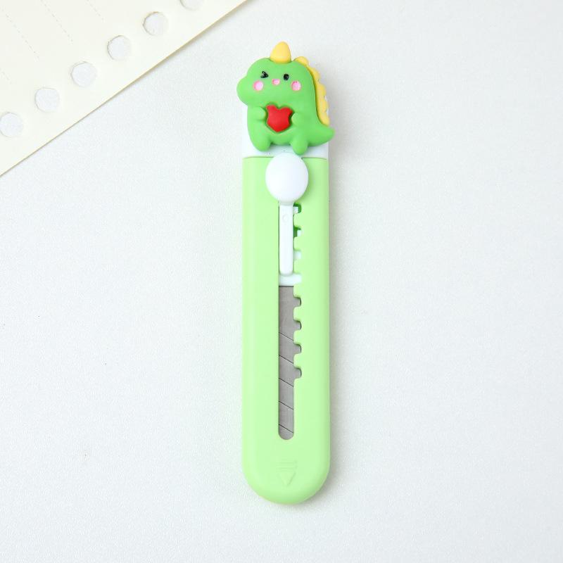 Mini cuchillo utilitario de dibujos animados para estudiantes, abridor de letras Kawaii pequeño, Clip de papel para oficina, suministros para estudiantes, accesorios de oficina