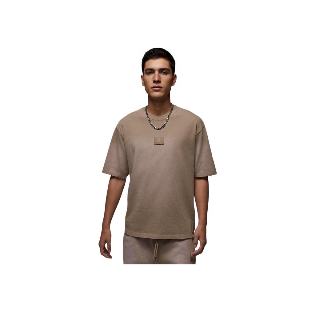 Jordan Flight Essentials 85 Vintage Oddychający Wygodny T-shirt z krótkim rękawem z okrągłym dekoltem Męskie Topy Desert-Camouflage FZ1915257