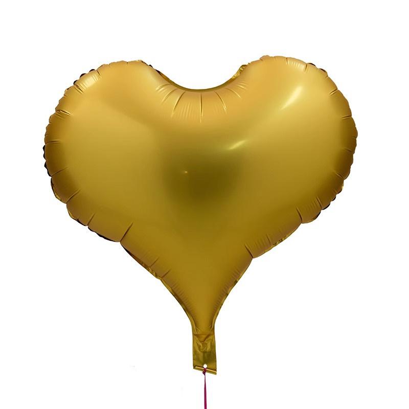 22 Inch Peach Heart Nylon Matte Valentine'S Day Wedding Birthday Party Aluminum Film Balloon Heart-Shaped Love Floating Air Ball