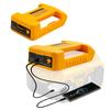 Adaptor Nou Încărcător USB pentru Baterie Litiu Dewalt 18V 11V Tip Portabil Tip-C Încărcare Rapidă Suport Suport Cutie Depozitare Baterie