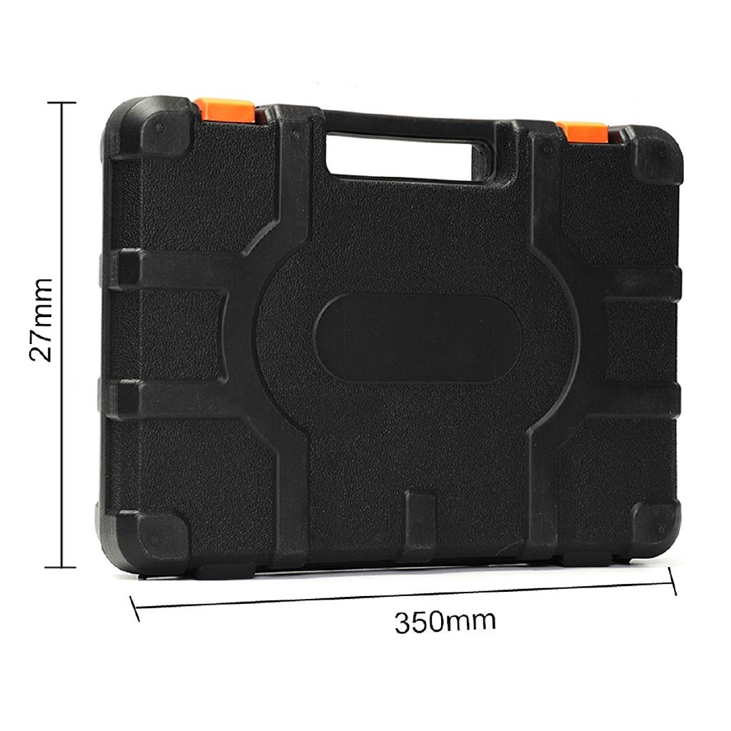 35Pcs Steel Household Electrician Kits Hardware Toolbox Black+Orange New Multifuntional Electric Tools Set