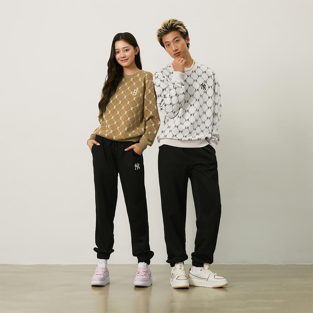 New MLB SS24 Casual Pants Unisex Black 3APTB0841-50BKS