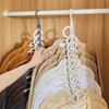 10-hole 10pc Space Saving Hanger 360 Rotating Hanger Multi-function Folding Hanger Wardrobe Drying Clothes Clothes
