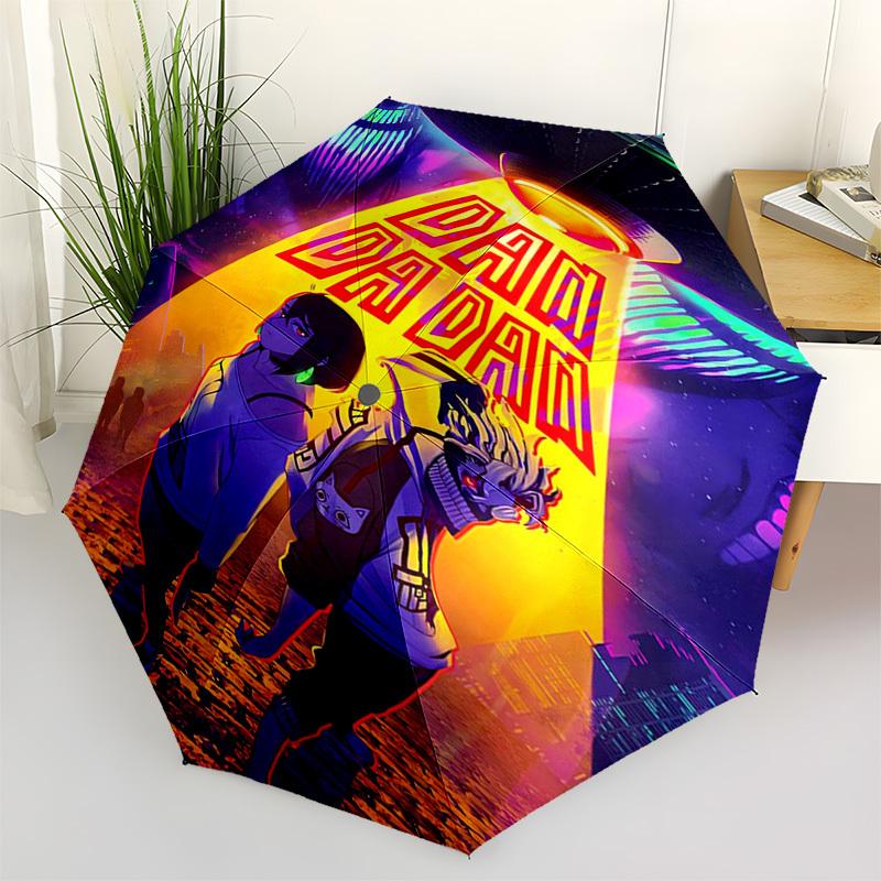 

UFO, Alien Encounter Themed Automatic Opening and Closing Umbrella, Compact Travel Umbrella, Lightweight and Portable, Suitable for Beach Co