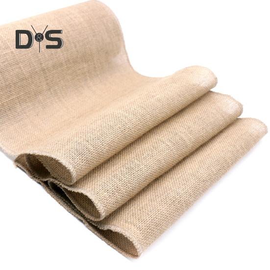 Party Tischläufer Jute Stoff Boho Stil Fleckabweisend Wohnkultur DIY Handwerk Wiederverwendbar Tischschutz Dekoration Prom Bankett Tischläufer für