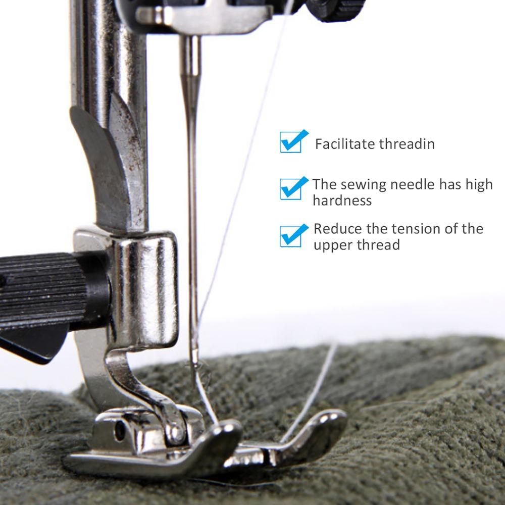 100Pcs Metal Sewing Machine Needle Industrial Grade Smooth Stitching Steel Sewing Needle Precision Ground Heavy Duty