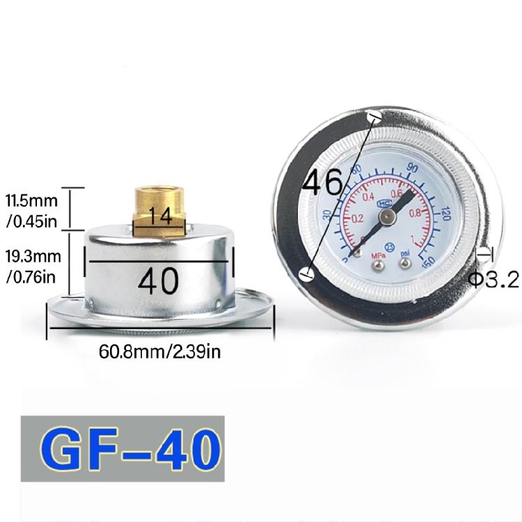 High Accuracy Pressure Measurement Gauges Equipment Maintenance Pressure Gauges Simple To Operate for Industrial Setting