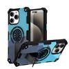 Painting Army Camouflage Carbon Fiber Magnetic Bumper Phone Case With Kickstand For iPhone 17 16 15 Pro Max Samsung S25 S24 A56 Hard Protective Cover