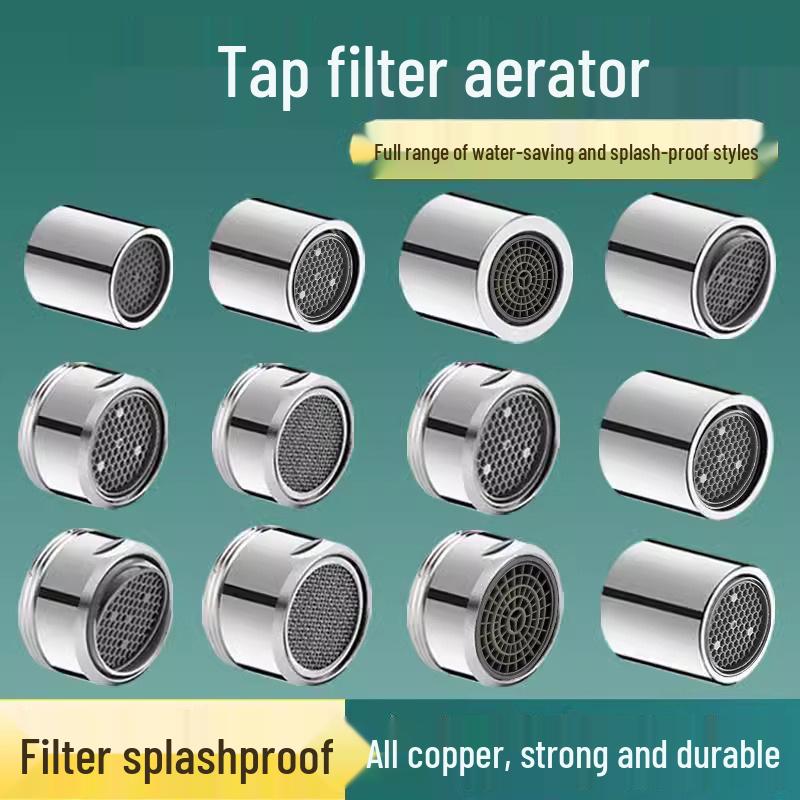 Anti-Splash Faucet Aerator with Filter Screen for Kitchen Sink