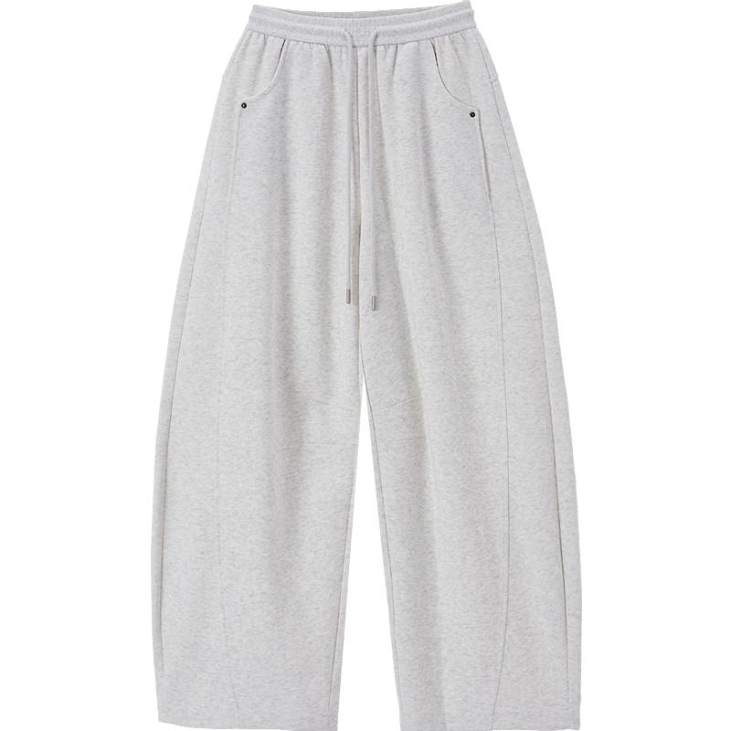 Women s Casual High-Waist Wide-Leg Trousers L