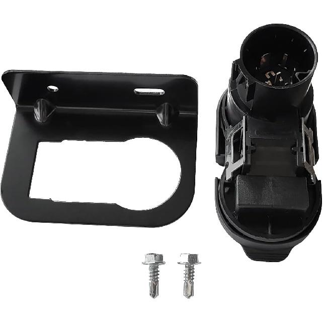 4/7-poliger Anhänger-Zugmaul-Kabelstecker Stecker Passend für Ford F-150 F-250 F-350 F-450 F-550, für Dodge Ram 1500 2500 3500 2015-2024, Ersetzen