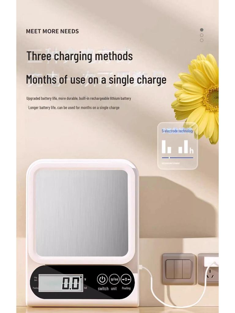 Kompakt Högprecisions Digital Köksvåg för Bakning & Livsmedelsmätning