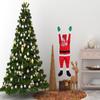 Christmas Pendant Decoration Creative Santa Claus Hanging On The Door Wall Car Super Large Plush Cloth Ornaments New Year Gift