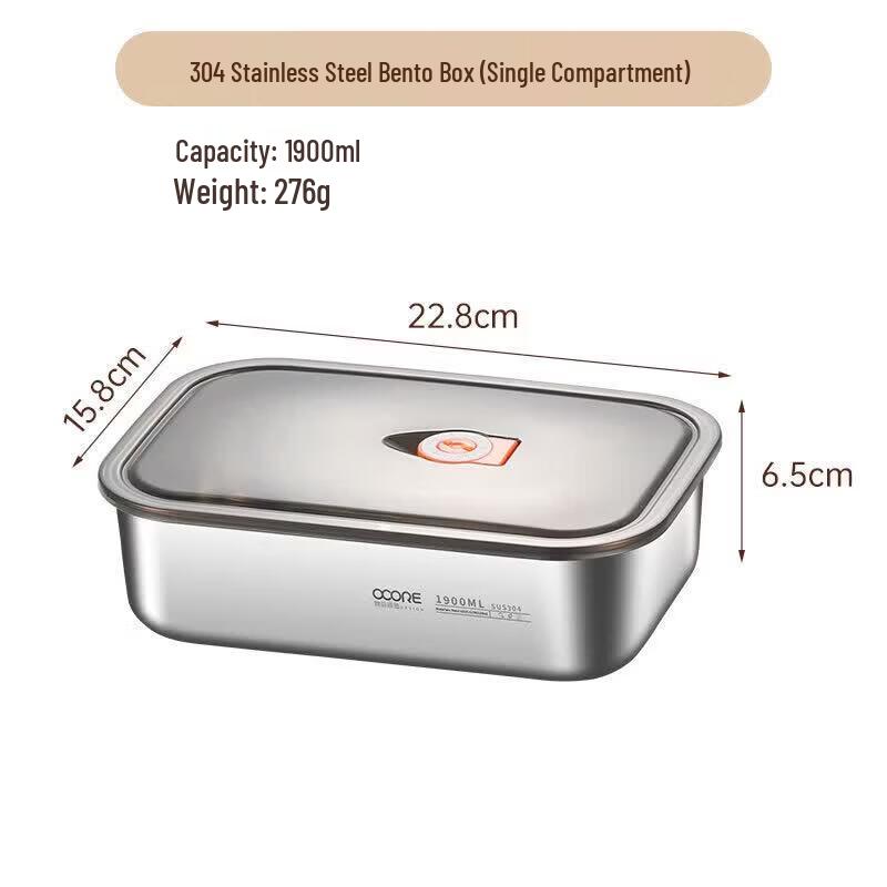 Qywell 316 Stainless Steel Microwave Safe Lunch Box