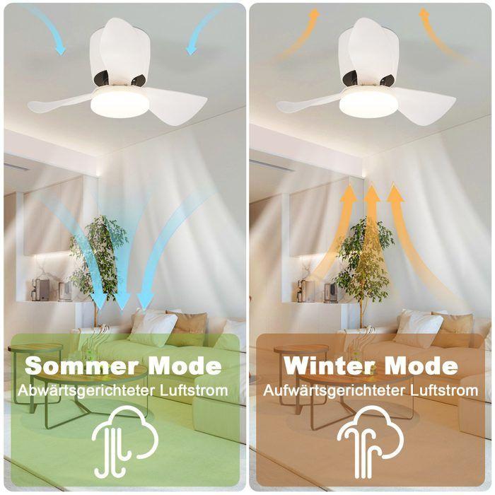Ventilateur de plafond - NETTLIFE - 70 cm - 23W LED - Dimmable - Silencieux