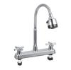 Kitchen Sink Faucet Professional Modern Simple Style Cold Hot Dual Use Basin Mixer Tap for Kitchen
