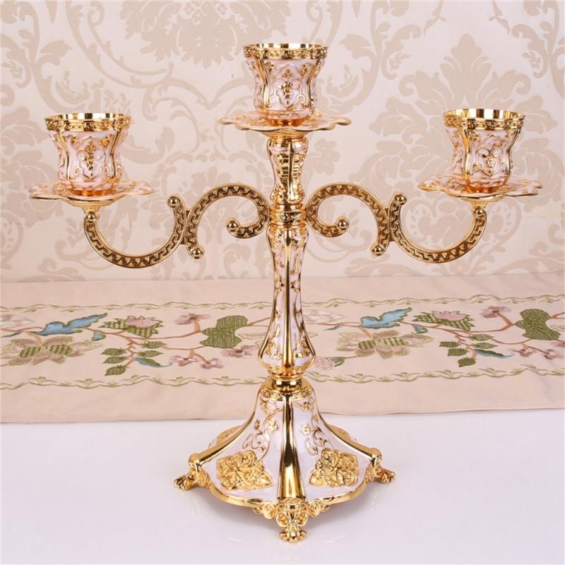 European Candle Stand 5Arm/3 Arm Metal Candle Holder Home Wedding Celebration Decorative Candlesticks Holder Home Decors