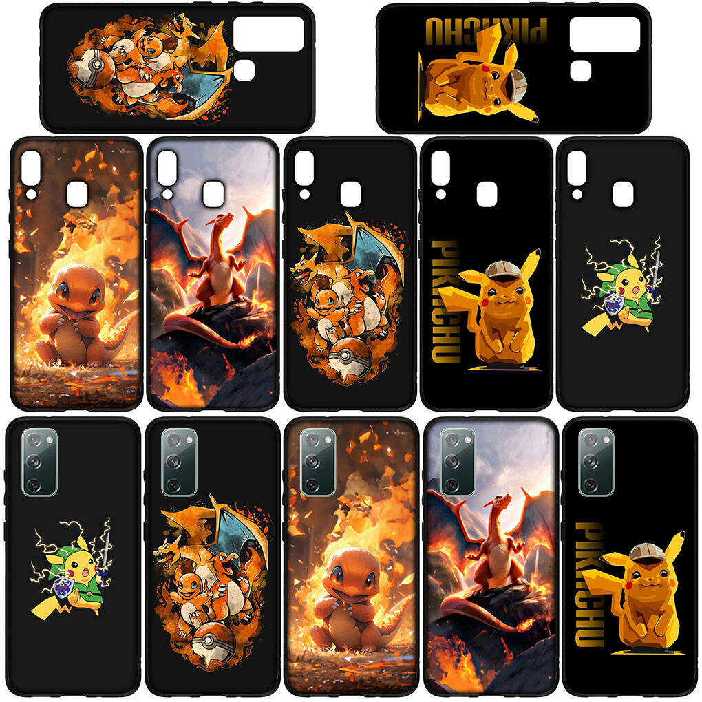 Custodia per Telefono per iPhone 17 16 15 Plus Xiaomi Poco F8 F7 X7 X6 M8 C85 C75 Redmi Note 14 12 11 13 Pro Max A4 14C 13C 15C Carino Pikachu Charmander Pokemon