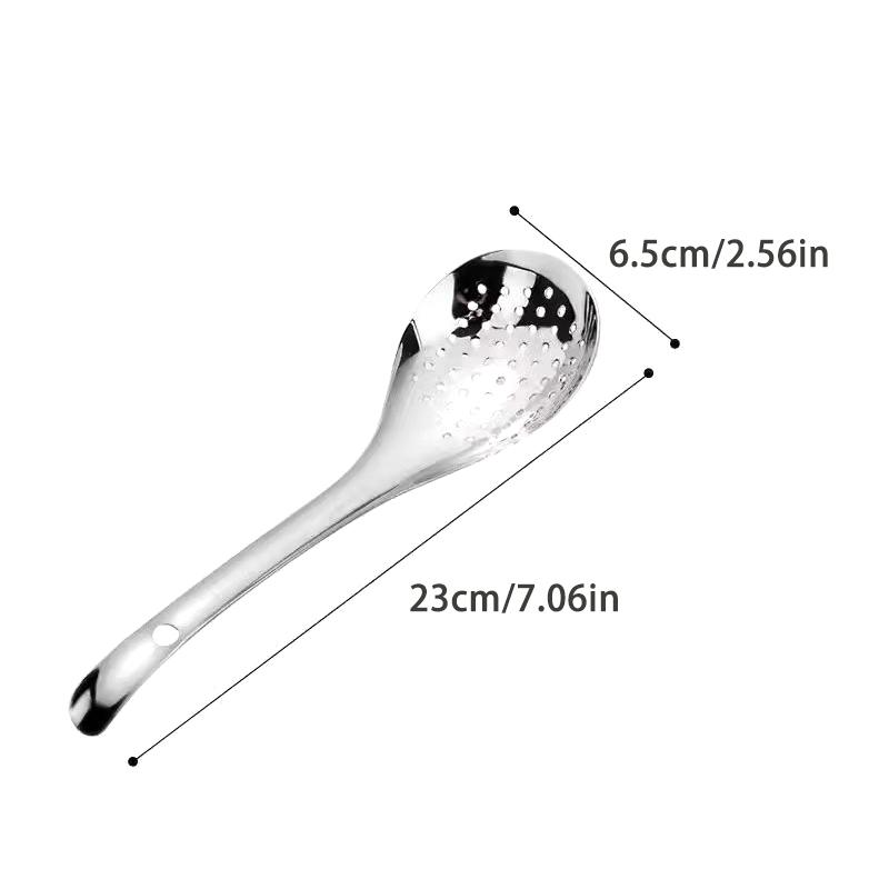 

Stainless Steel Strainer Spoon Skimmer Slotted Spoon Pepper Strainer Kitchen Colander Spaghetti Drain Spoon Food Filtration